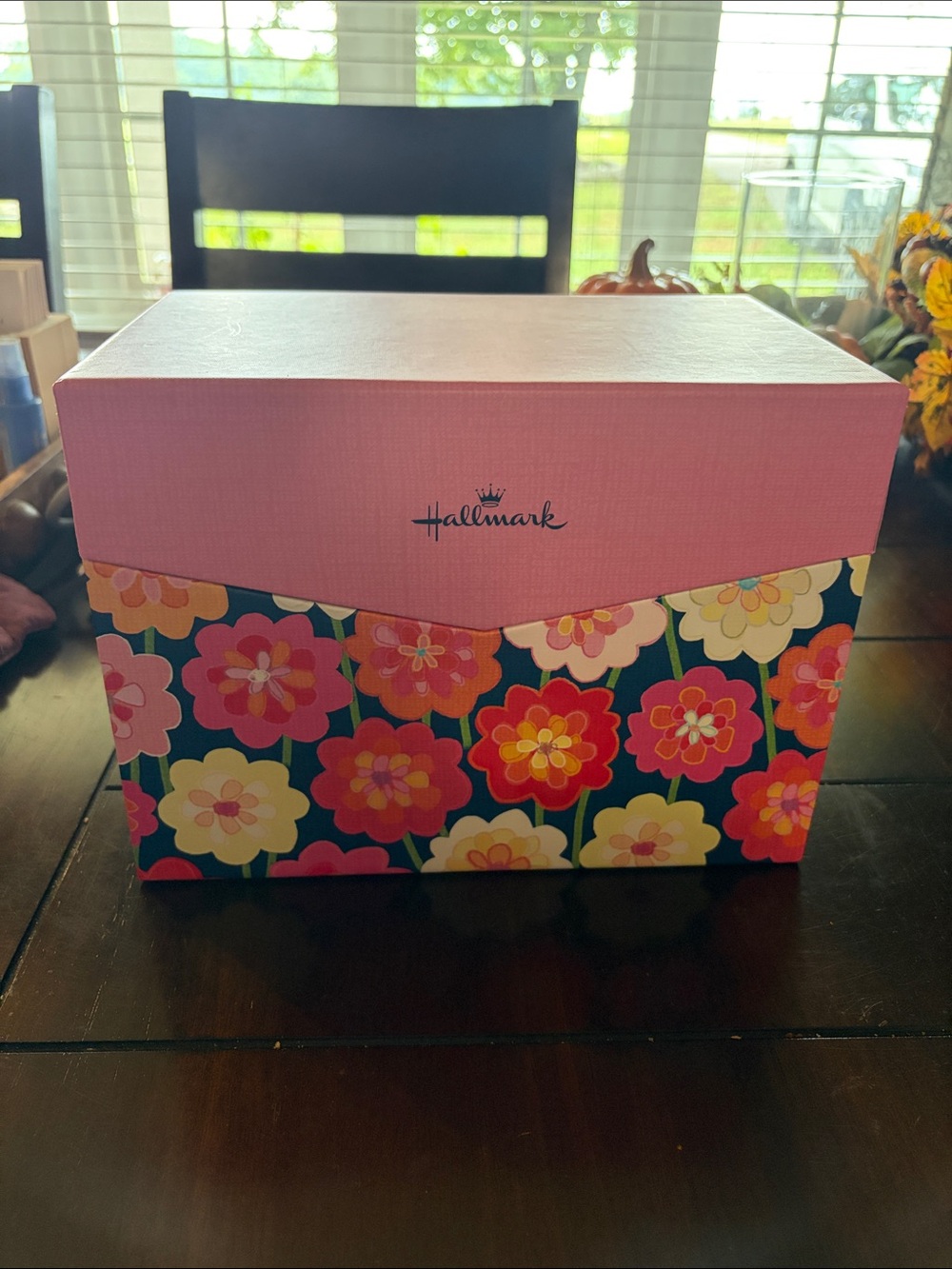 Hallmark Pink Floral Decorative Card Box